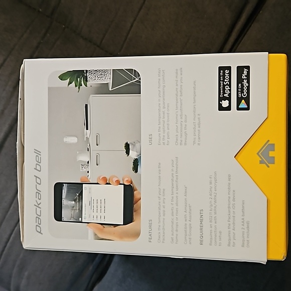 Packard Bell Wi-Fi Temperature Sensor Compatible With Amazon Alexa And Google - Picture 2 of 11